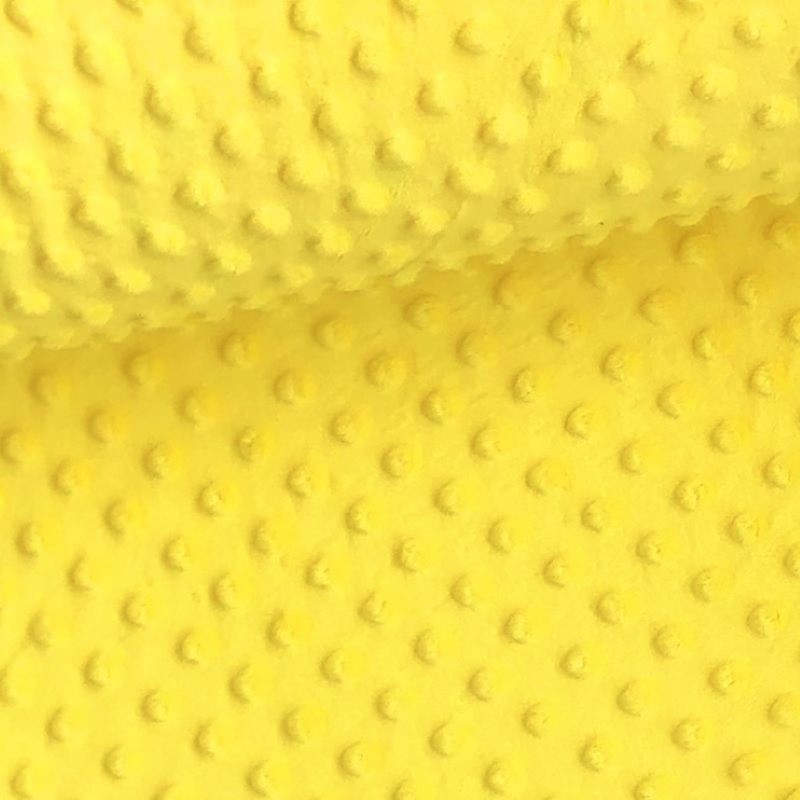 Tecido Minky Amarelo Vivo | Tissus Loup