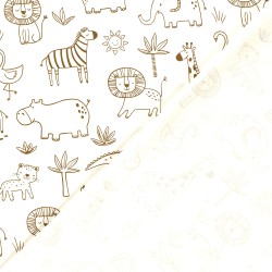 Tecido Jersey Animais da Savana | Tecidos Lobo