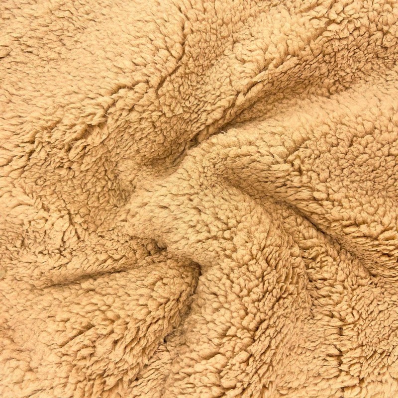 Tecido de Pele Teddy Cor Camelo | Tecidos Lobo
