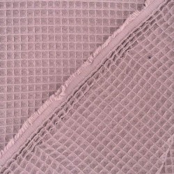 Tecido de Algodão Favo de Mel Lavanda Pastel | Tecidos Lobo