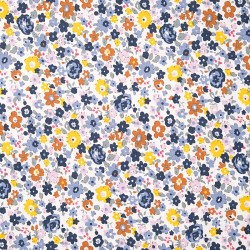 Tecido de Algodão Liberty Flores do Campo Multicolorido | Tecidos Lobo