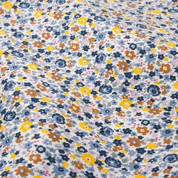 Tecido de Algodão Liberty Flores do Campo Multicolorido | Tecidos Lobo