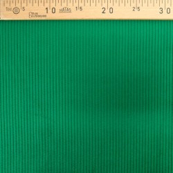 Tecido Veludo Cotelê Verde Manjericão com nervuras largas 5 mm | Tecidos Lobo