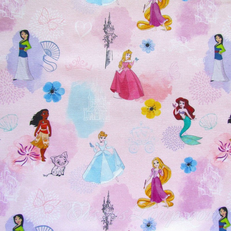 Tecido de Algodão Princesas Disney | Tecidos Lobo