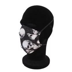 Máscara de proteção Crane com dobras reutilizável AFNOR design na moda | Tissus Loup