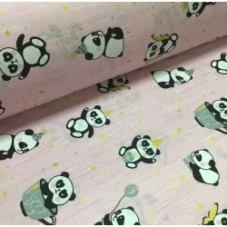 Tecido de Algodão Panda | Tissus Loup
