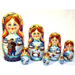 Boneca russa Inverno Russo...