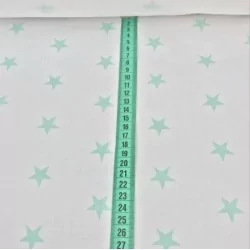 Tecido de Algodão Estrelas Verde Menta | Tissus Loup