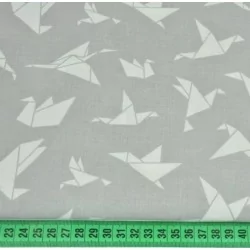 Tecido de Algodão Origami de Pássaros | Tissus Loup