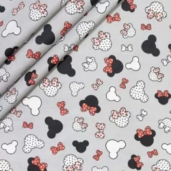 Saco em Jeans Minnie-Mickey-Mouse | Tissus Loup