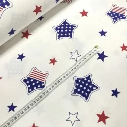 Tecido de Algodão Estrela Americana | Tissus Loup