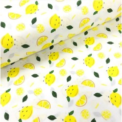 Tecido de Algodão Quartos de Limão | Tissus Loup