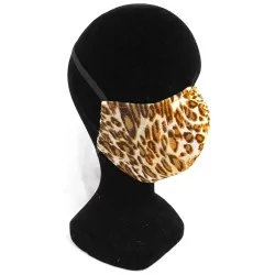 Máscara de proteção de barreira de design de leopardo na moda reutilizável AFNOR | Tissus Loup