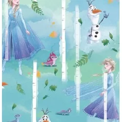 Tecido de Algodão Rainha da Neve Elsa e Olaf | Tissus Loup