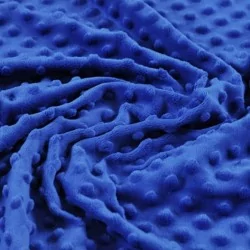 Tecido Minky Azul Rei | Tecidos Lobo