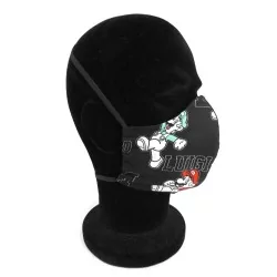 Máscara de proteção barreira Mario Luigi design na moda reutilizável AFNOR | Tissus Loup