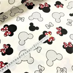 Tecido de Algodão Minnie-Mickey-Mouse | Tissus Loup