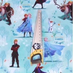 Tecido de Algodão Rainha da Neve Elsa Anna e Kristoff Disney | Tissus Loup