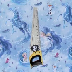 Tecido de Algodão Rainha da Neve Elsa e Cavalo Nokk Frozen 2 Disney | Tissus Loup