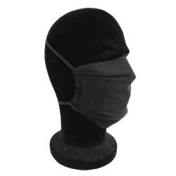 Máscara de proteção preta dobrável | Tissus Loup