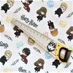 Tecido de Algodão Harry Potter Fundo Branco | Tissus Loup