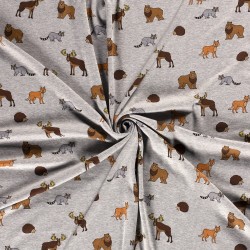 Tecido Fleece Alpine Animais da Floresta | Tecidos Lobo