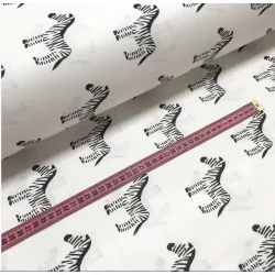 Tecido de Algodão Zebras | Tissus Loup