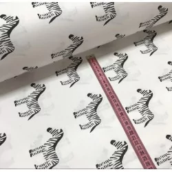 Tecido de Algodão Zebras | Tissus Loup