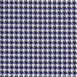 Tecido jersey jacquard pied-de-poule azul e preto | Tecidos Lobo