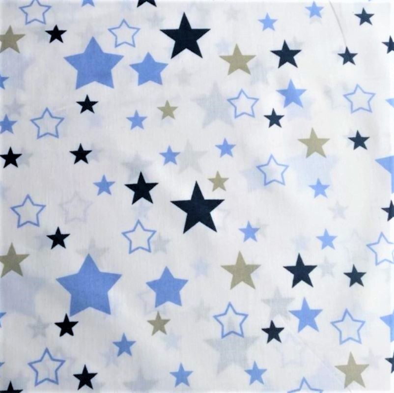 Tecido de estrelas azuis e cinzas — 4