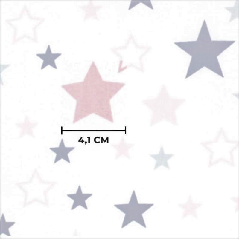 Tecido de estrelas azuis e cinzas — 3