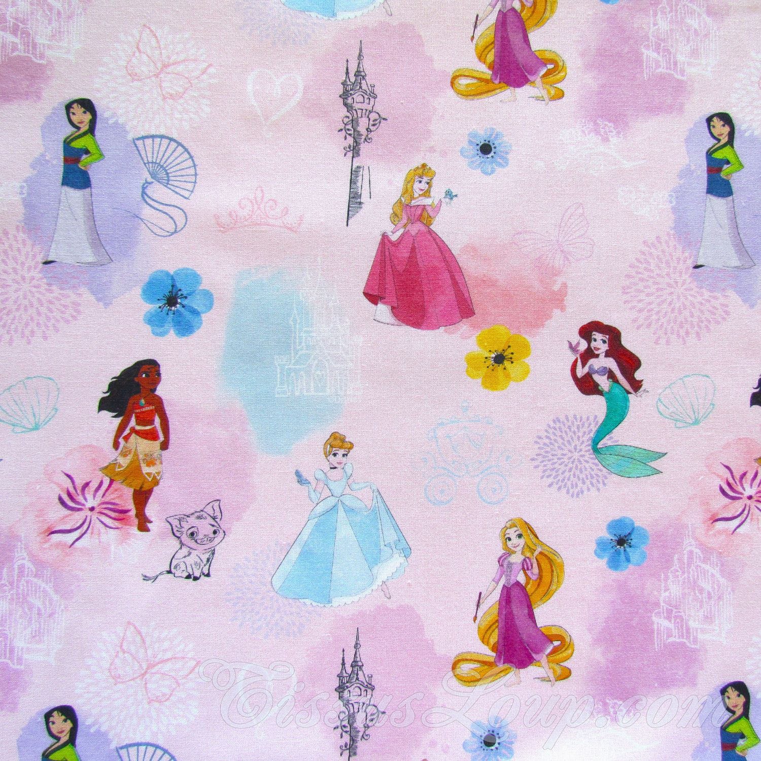 Tecido Princesas Disney — 1