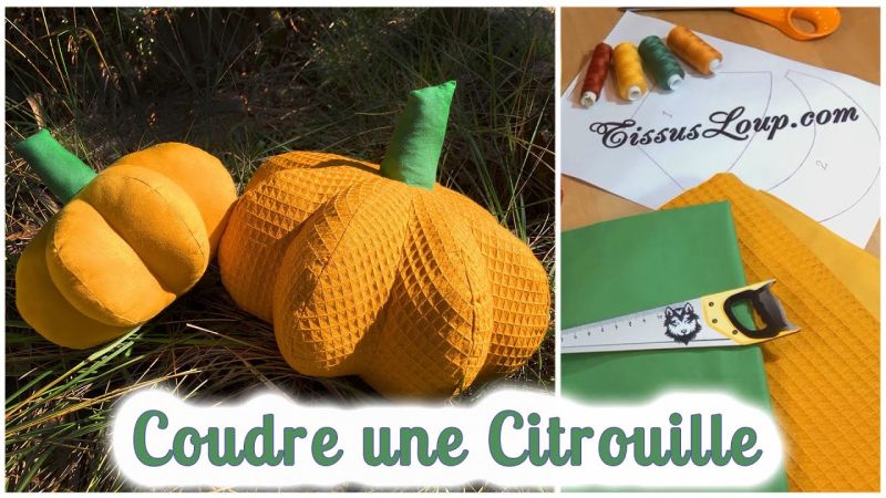 Tutorial para costurar uma abóbora de pelúcia para o Halloween