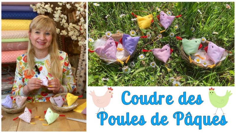 Tutorial de costura Galinhas de Páscoa