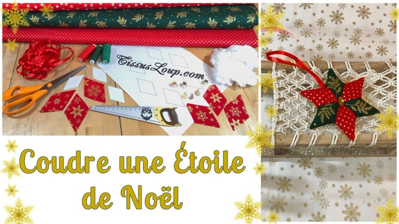 Tutorial de costura Estrela de Natal